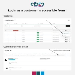 Login as customer without password - Module Prestashop - CIBEO Software 2