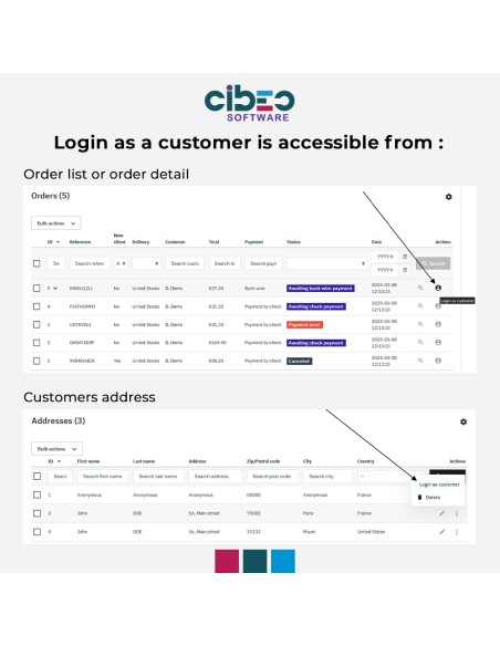 Login as customer without password - Module Prestashop - CIBEO Software Login as customer without password - Module Prestashop - CIBEO Software