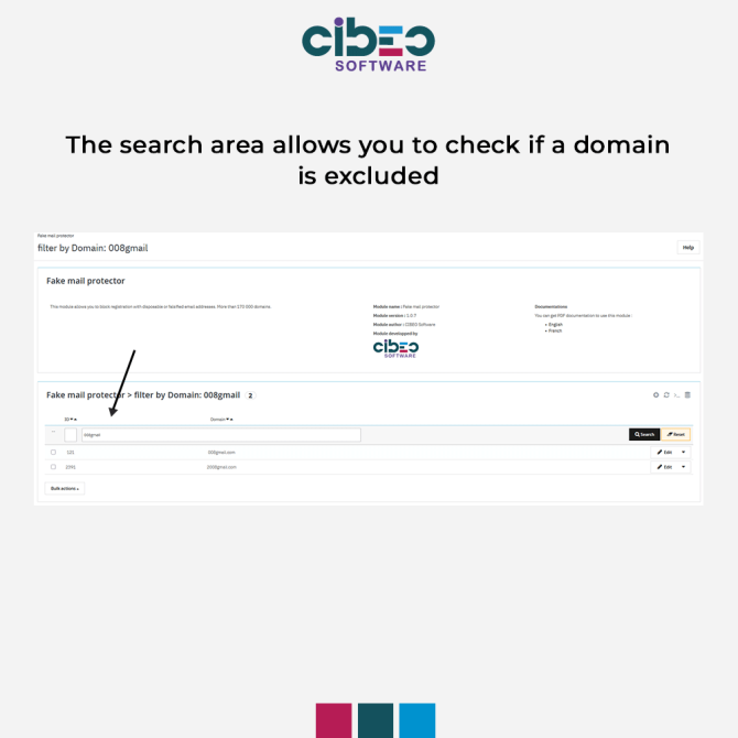 Fake / Jetable Mail Protector - Module Prestashop - CIBEO Software