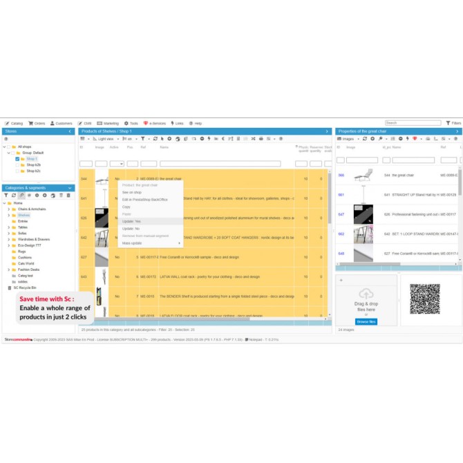 Module Prestashop StoreCommander - CIBEO Software