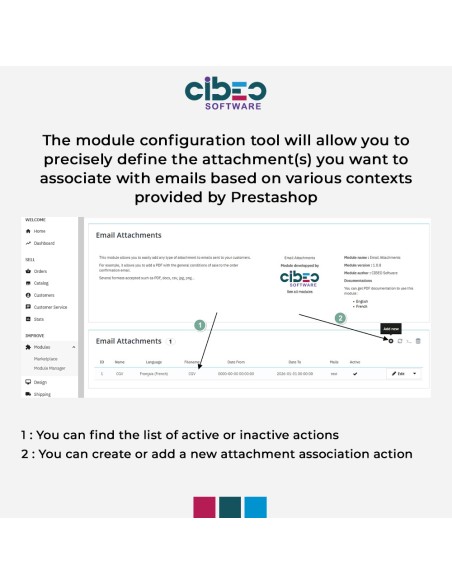 Email attachments - Module Prestashop - CIBEO Software Email attachments - Module Prestashop - CIBEO Software