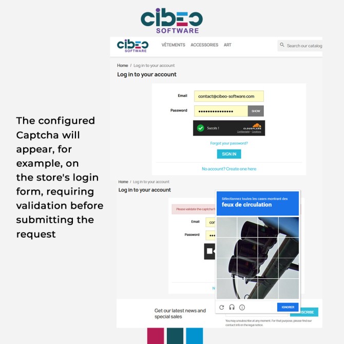 Captcha Ultimate - Module Prestashop - CIBEO Software