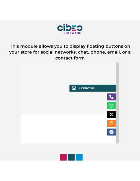 Floaty Quick Contact + Social - Module Prestashop - CIBEO Software