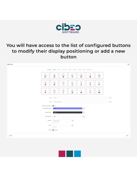 Floaty Quick Contact + Social - Module Prestashop - CIBEO Software